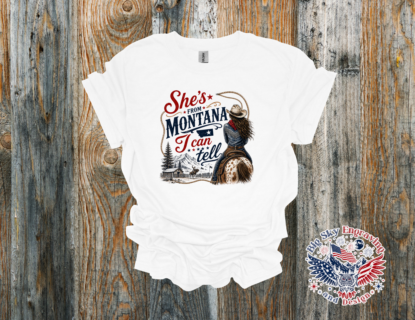 She's From Montana, I Can Tell – Gildan Softstyle T-Shirt