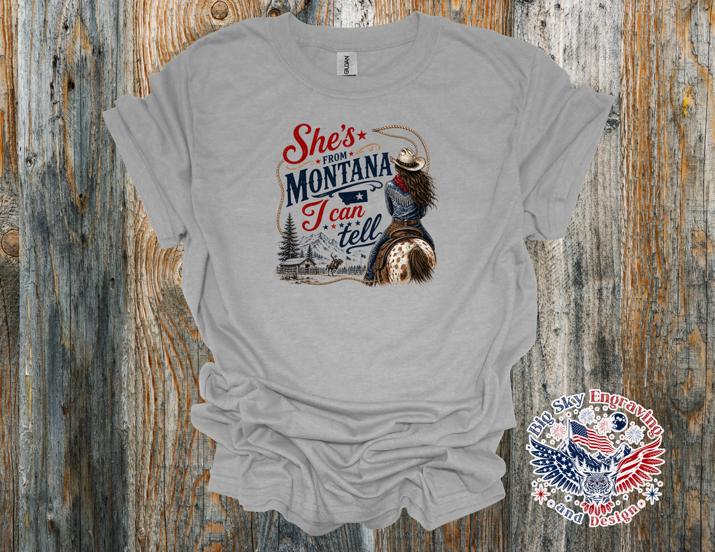 She's From Montana, I Can Tell – Gildan Softstyle T-Shirt