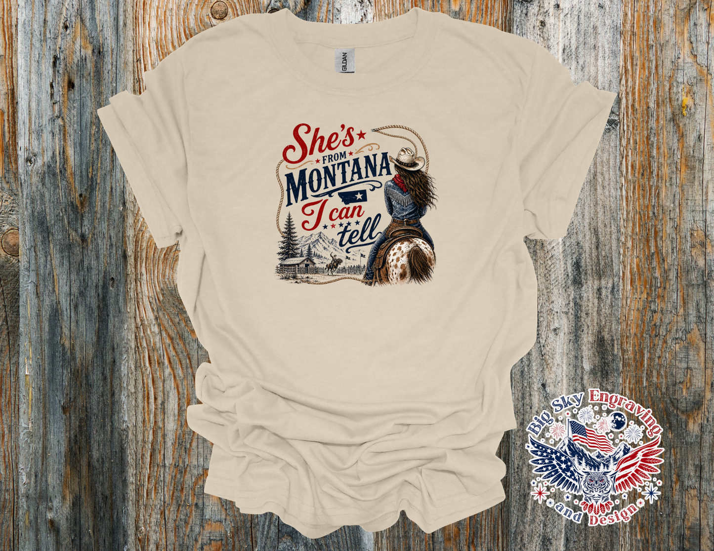 She's From Montana, I Can Tell – Gildan Softstyle T-Shirt