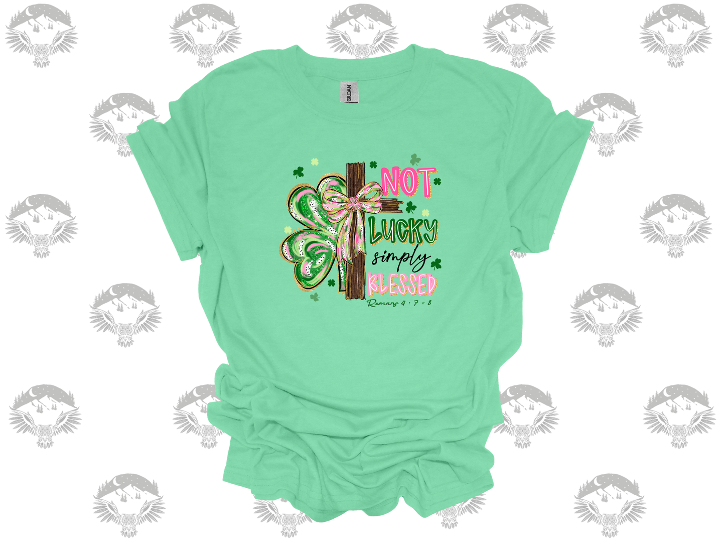 Not Luck — Simply Blessed Cross Tee