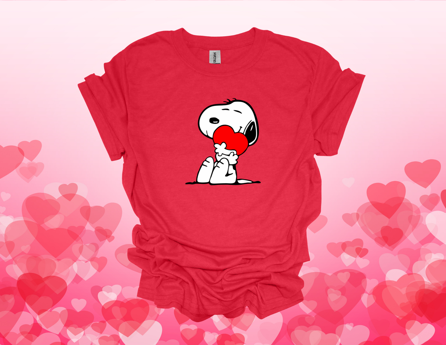 For The Love of Snoopy- Valentine's Day Tee