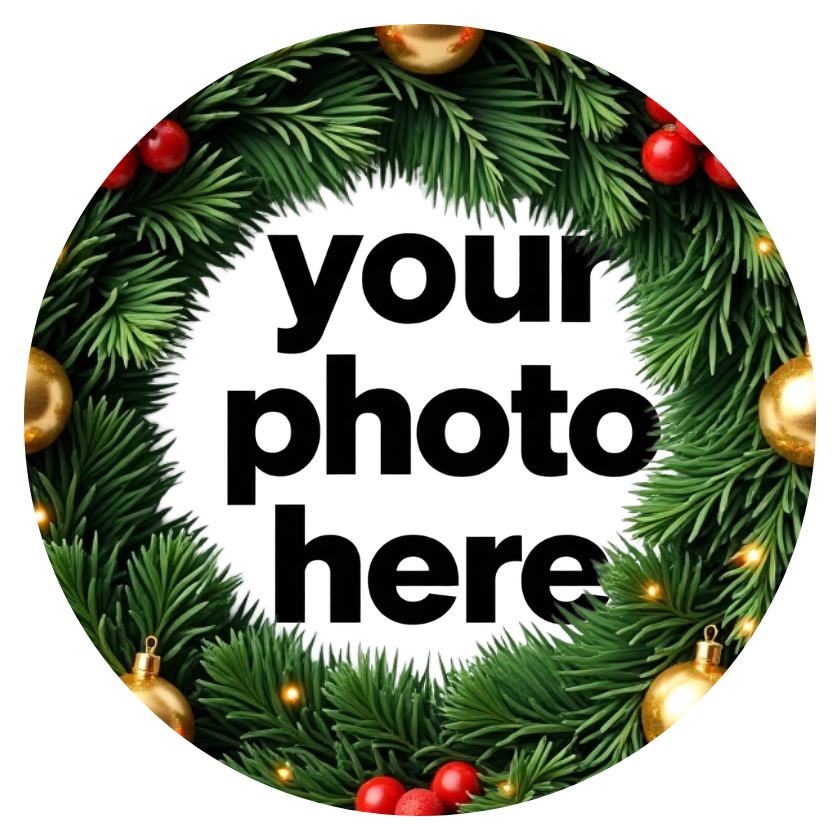 Christmas Wreath Customized Ornaments — Personalized Photo Ornament