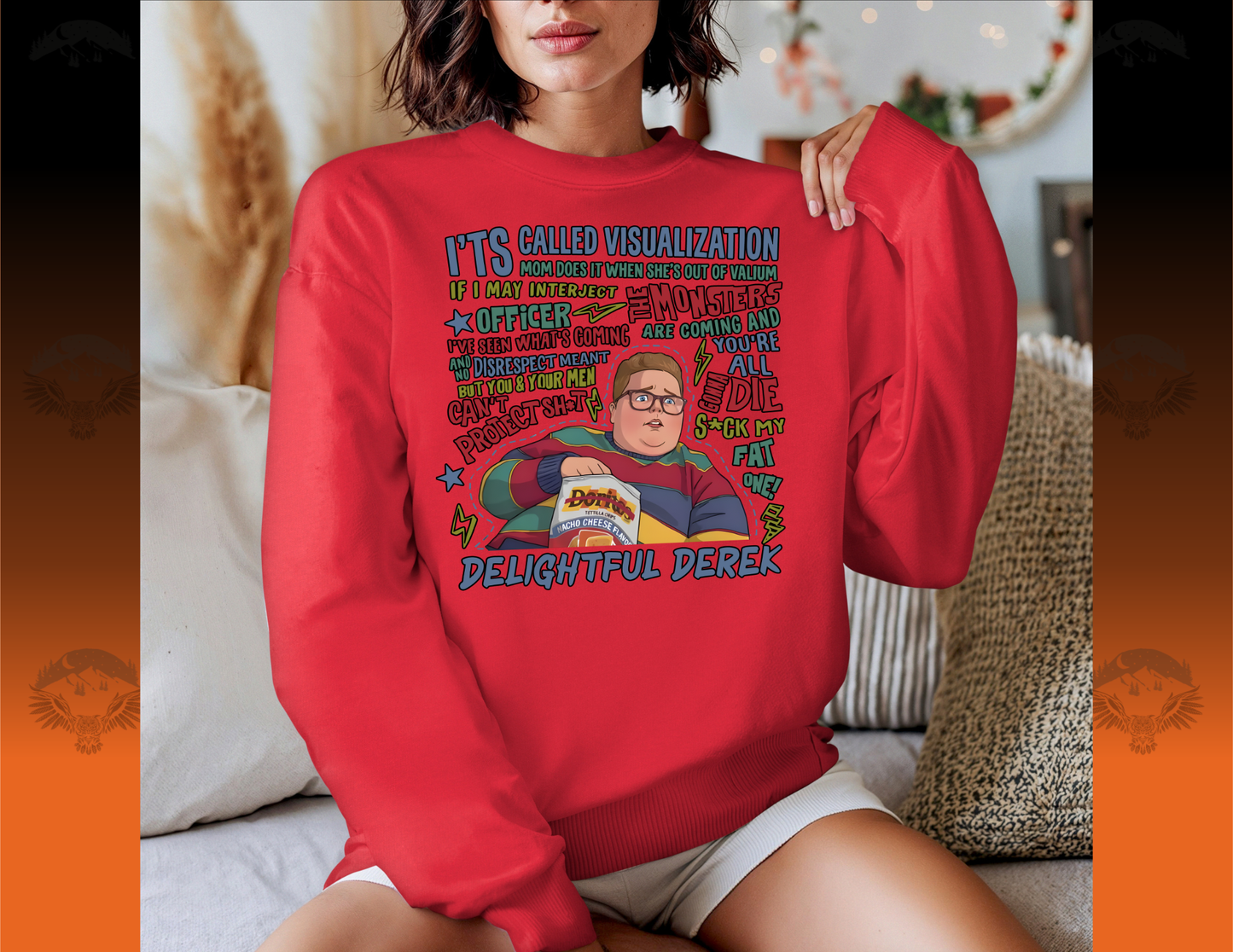 Delightful Derek Crewneck Sweatshirt