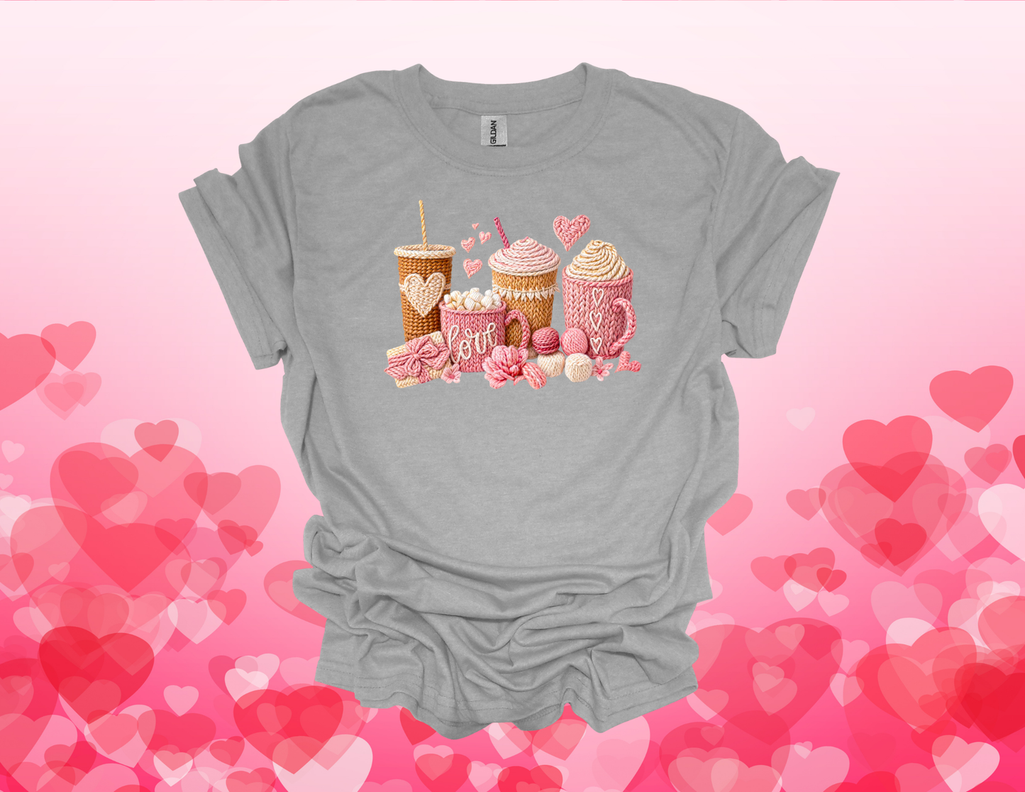 Cozy Coffee & Chocolates Valentine Tee