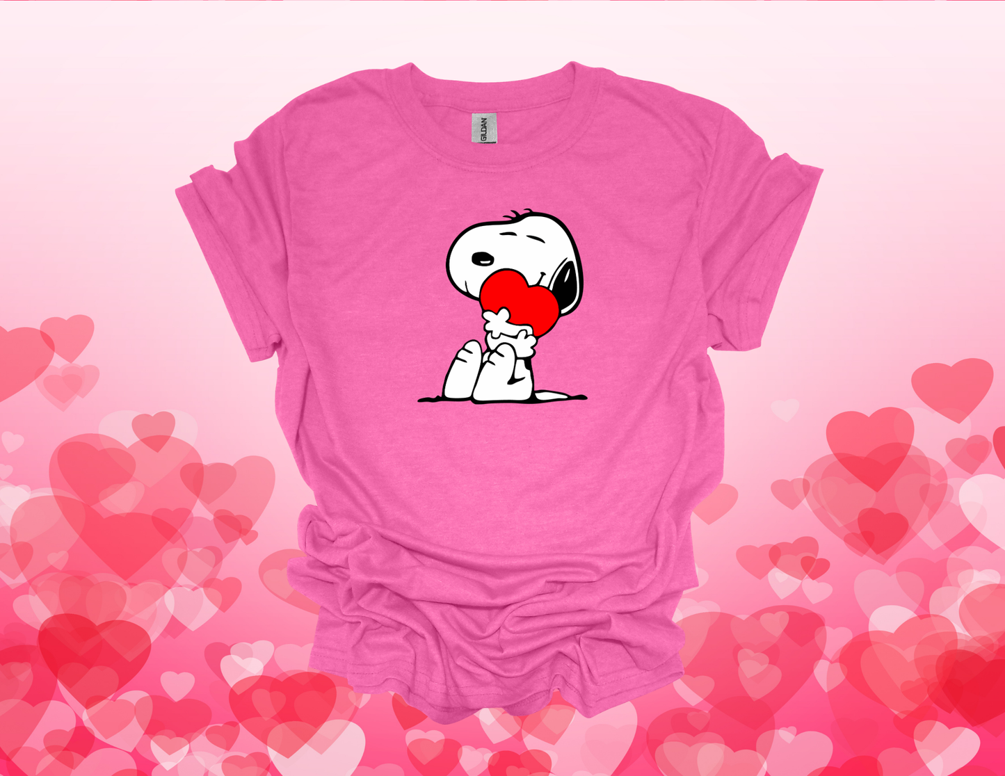 For The Love of Snoopy- Valentine's Day Tee