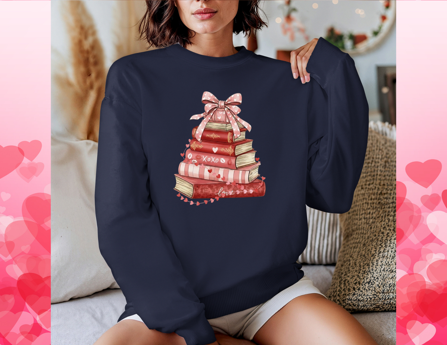 All You Need Is Love and Books Cozy Crewneck