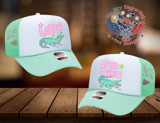 Later Gator & After A While Crocodile OTTO Trucker Hat Set