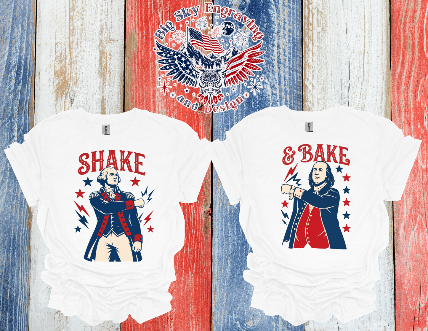 Shake & Bake Patriotic Tee Set