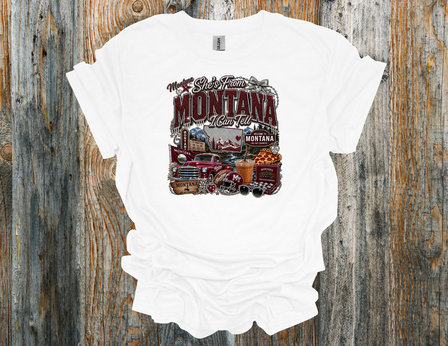 Montana I Can Tell Glitter Graphic T-Shirt