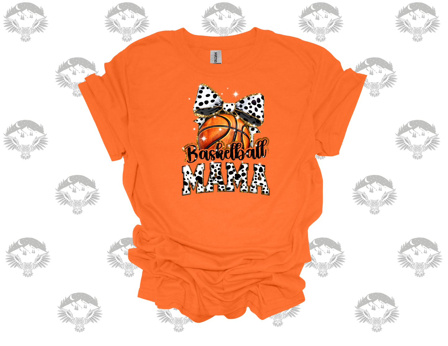Basketball Mama – Polka Dot Bow Tee