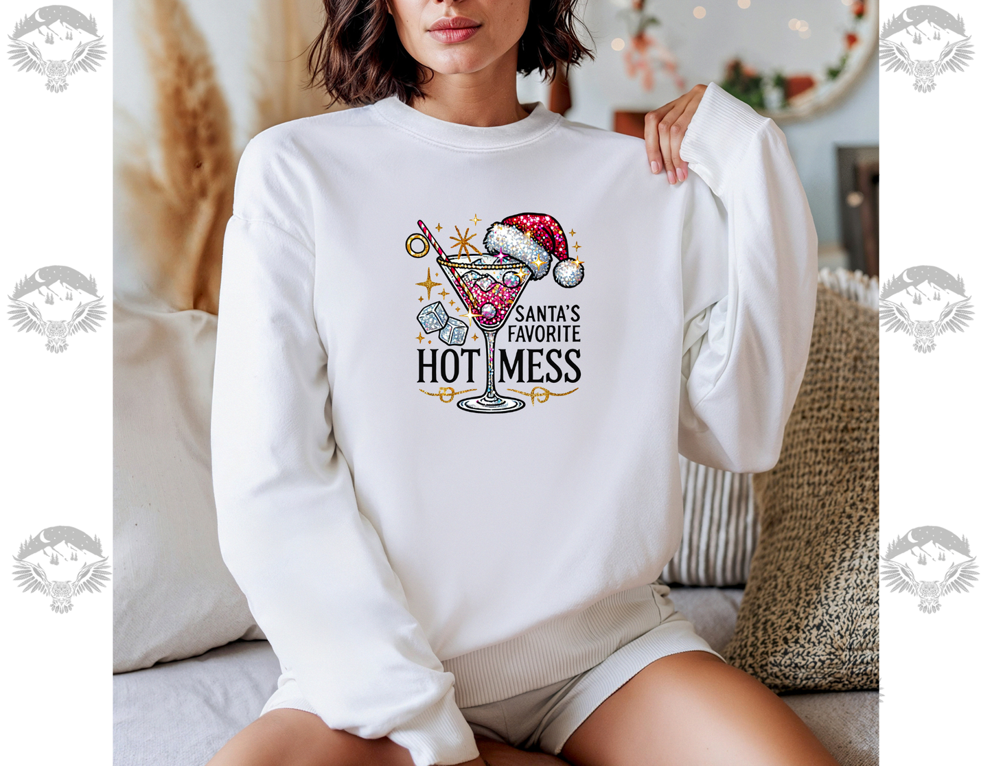 Santa’s Favorite Hot Mess Crewneck