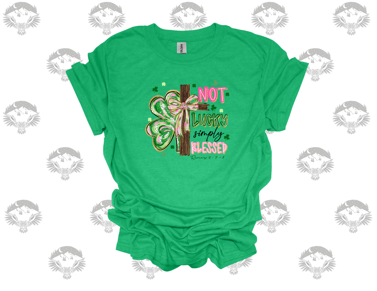 Not Luck — Simply Blessed Cross Tee