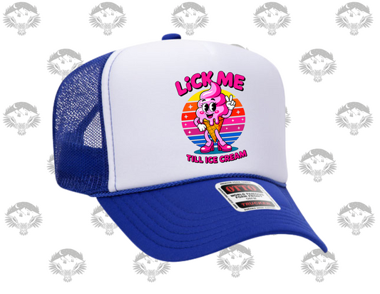 “Lick Me 'Til I Scream” Trucker Hat – Otto Brand