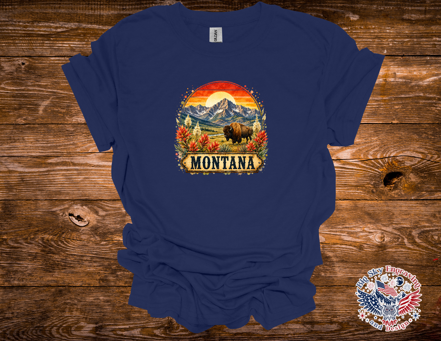 Vintage Montana Bison Graphic Tee