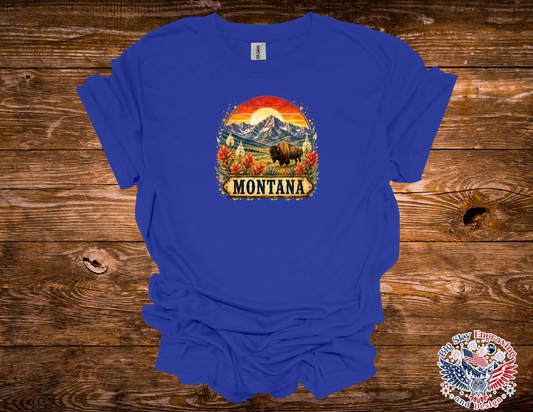 Vintage Montana Bison Graphic Tee