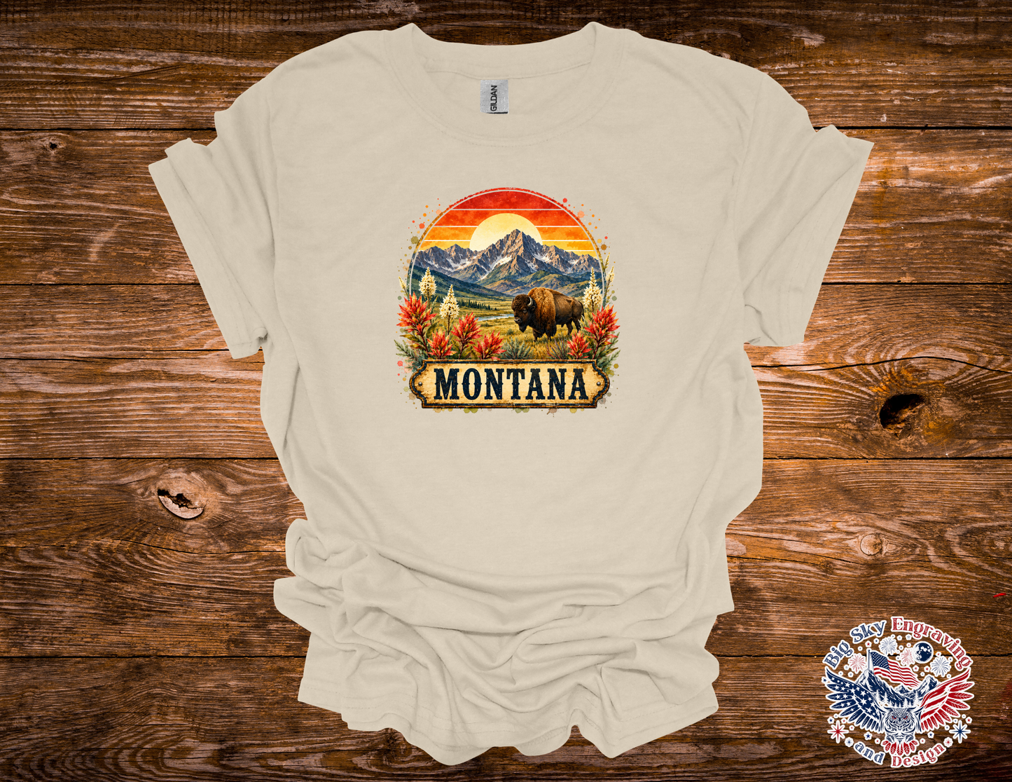 Vintage Montana Bison Graphic Tee