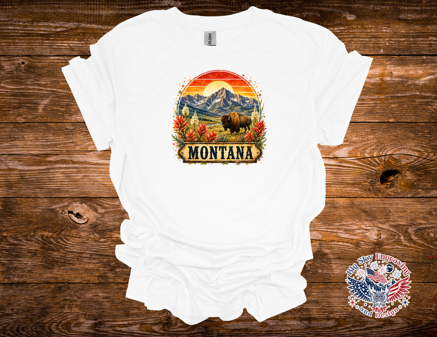 Vintage Montana Bison Graphic Tee