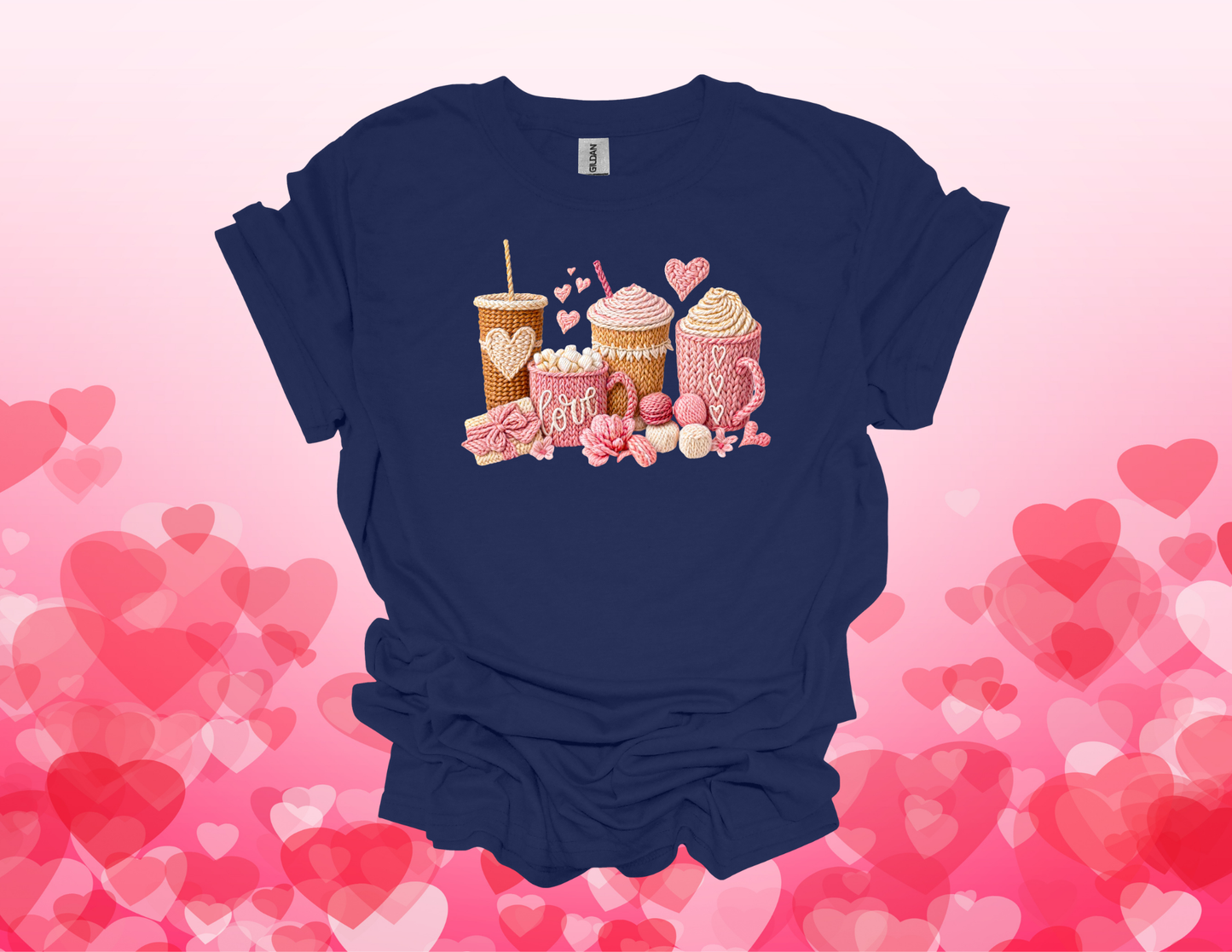 Cozy Coffee & Chocolates Valentine Tee