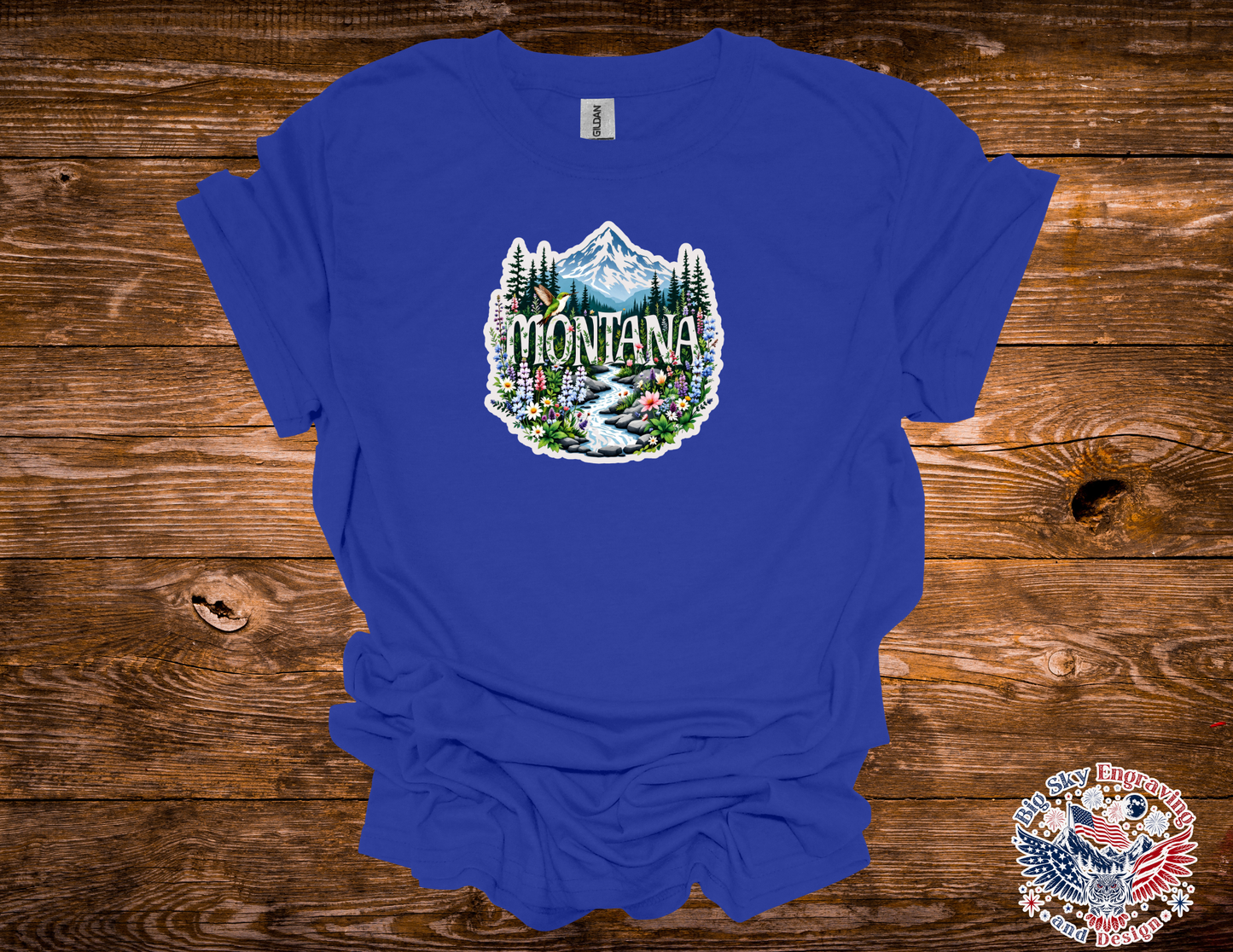 Montana Wildflower Mountain Graphic Tee
