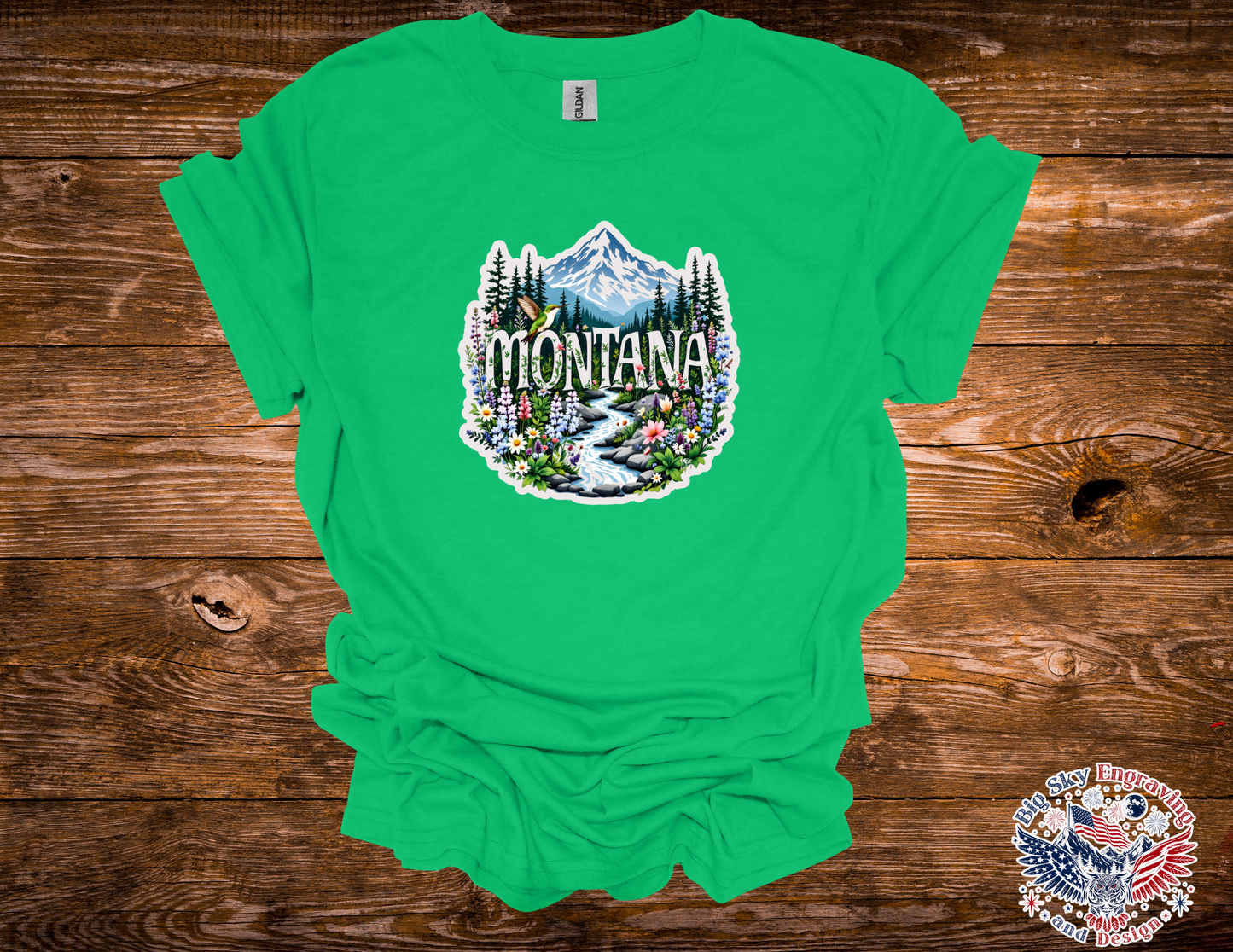 Montana Wildflower Mountain Graphic Tee