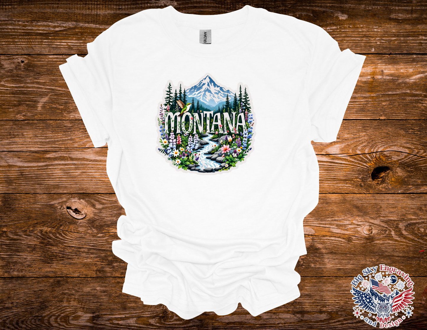 Montana Wildflower Mountain Graphic Tee
