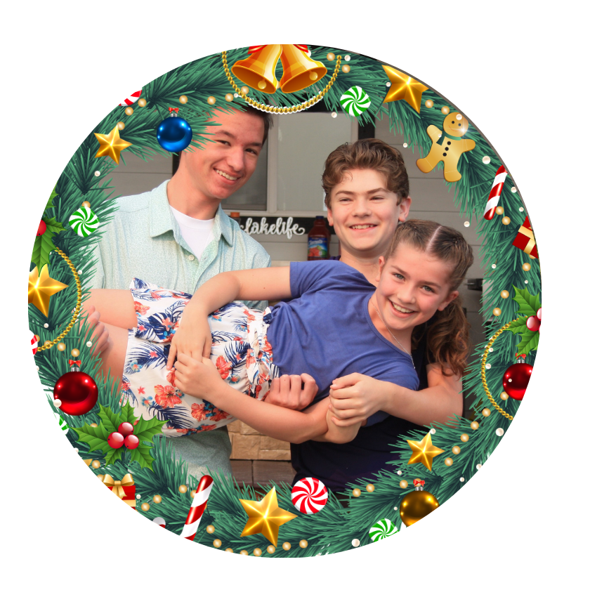 Christmas Wreath Customized Ornaments — Personalized Photo Ornament