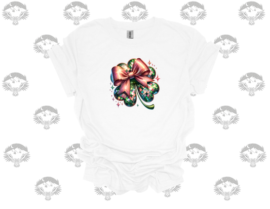 Disco Clover Bow Tee