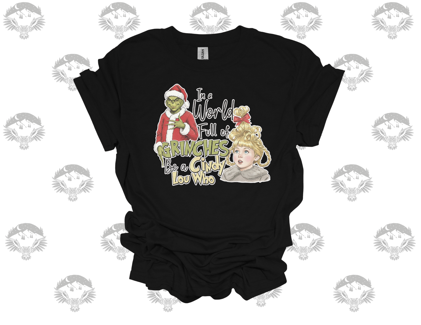“In a World Full of Grinches, Be a Cindy Lou Who” Vintage Tee