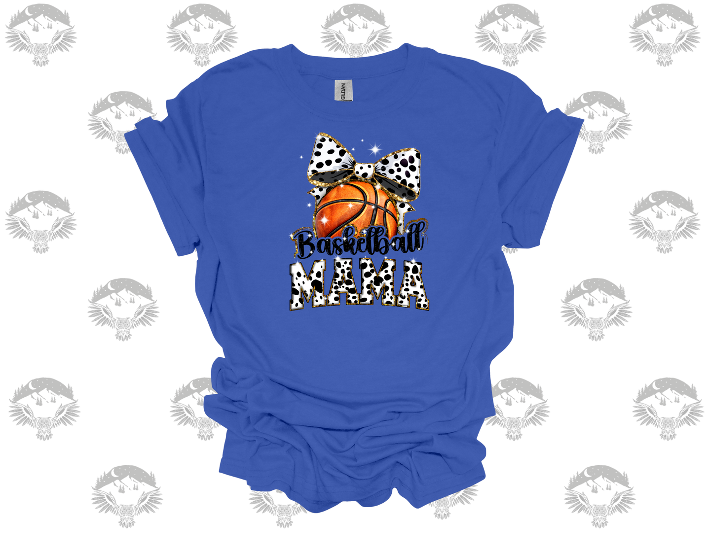 Basketball Mama – Polka Dot Bow Tee