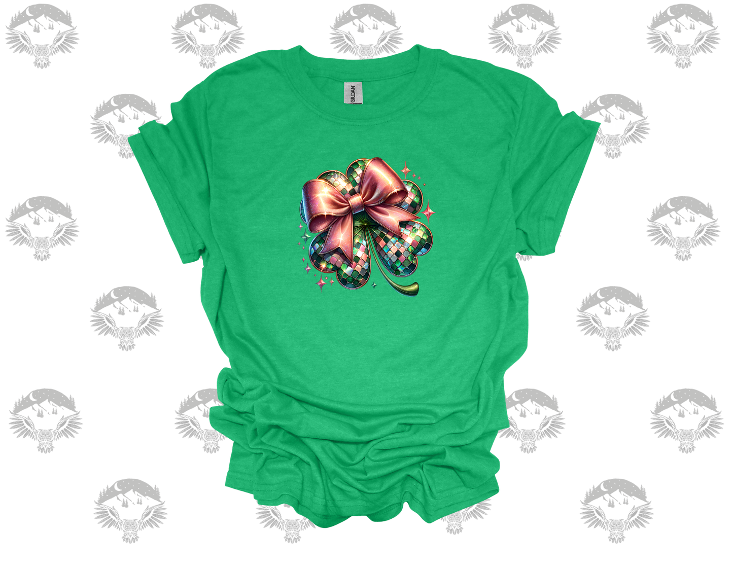 Disco Clover Bow Tee