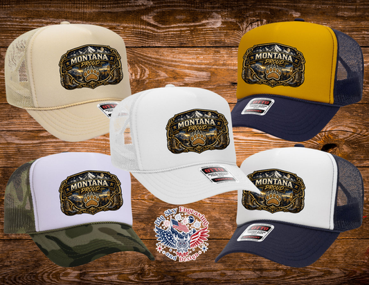 Montana Proud Blue/Gold OTTO Foam Trucker Hat