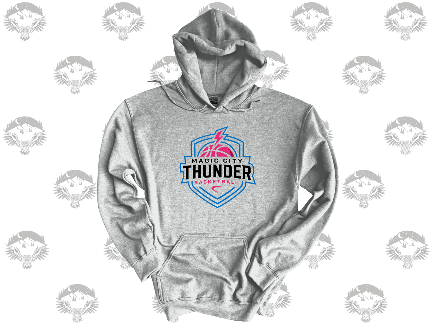 Black or White Gildan Softstyle Hoodie – Magic City Thunder Basketball
