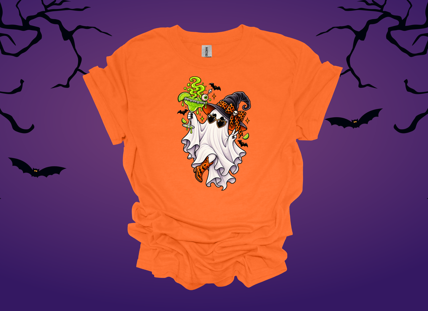 Spooky Margarita Ghost Halloween Tee