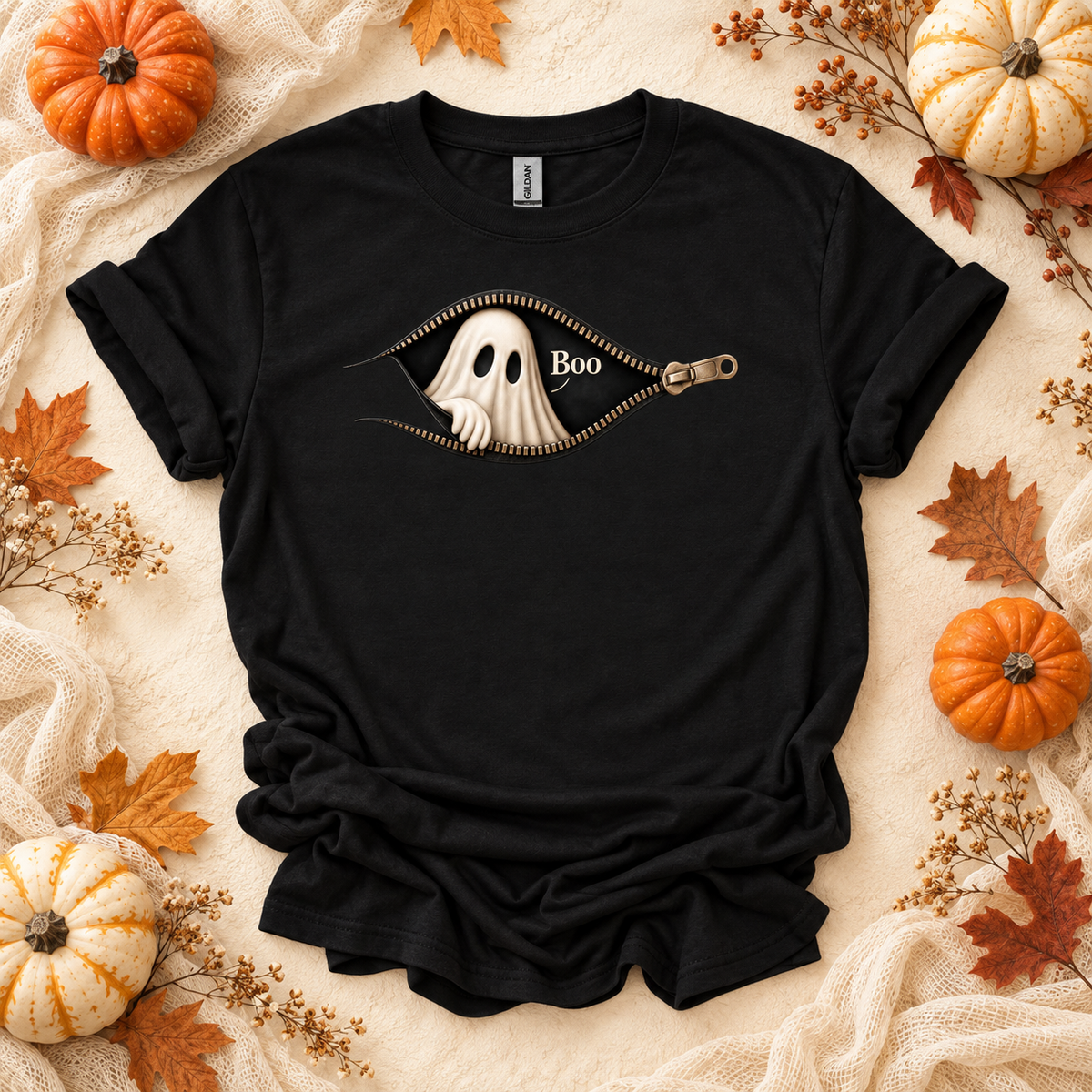 Peek-a-Boo Ghost Halloween Tee | Adult & Youth