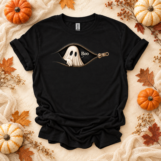 Peek-a-Boo Ghost Halloween Tee | Adult & Youth