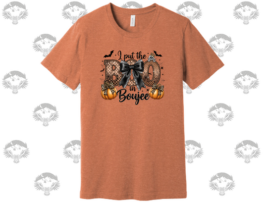 I Put the Boo in Boujee Bella+Canvas T shirt