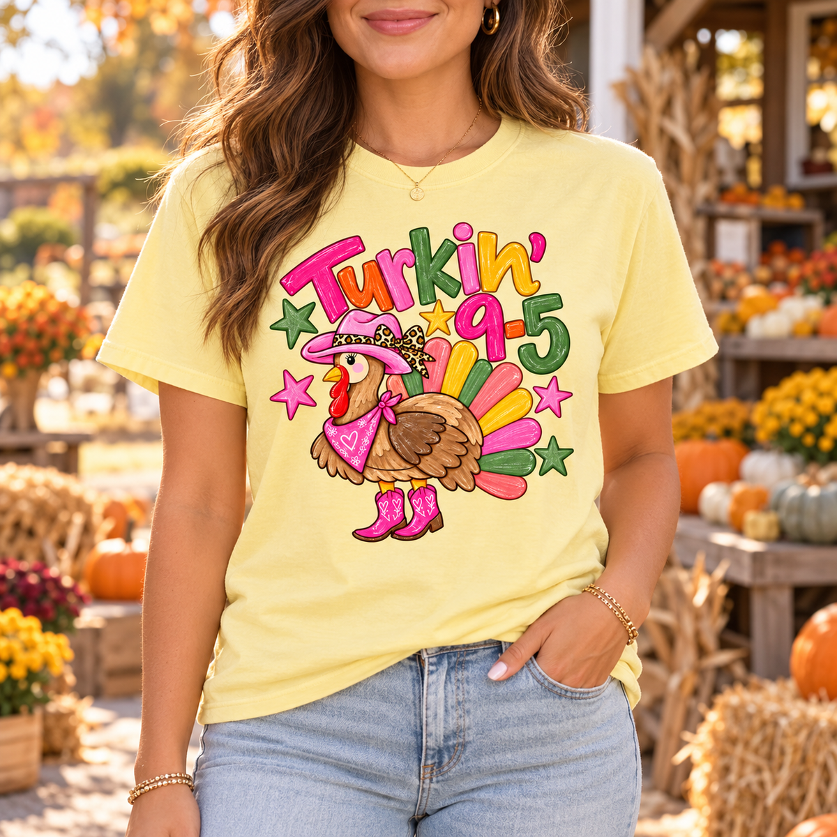 Turkin’ 9–5 Thanksgiving Graphic Tee