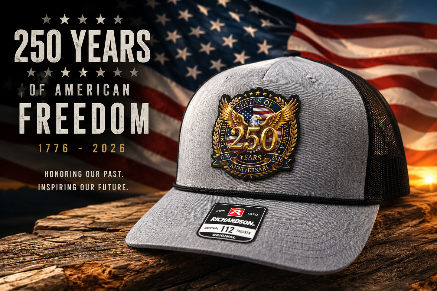 250 Years of American Freedom Hat – Richardson 112 Rope Hat