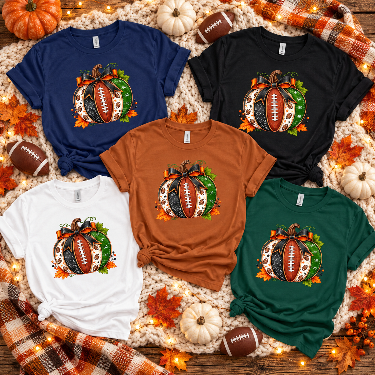 Fall Football Pumpkin Gildan Softstyle® Tee