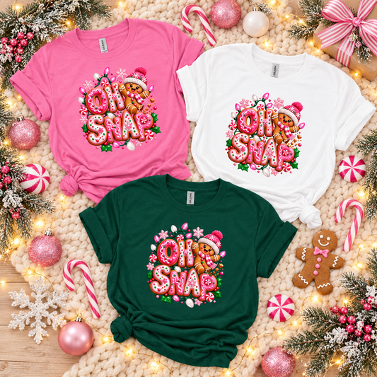Oh Snap Gingerbread Christmas Gildan Softstyle® Tee
