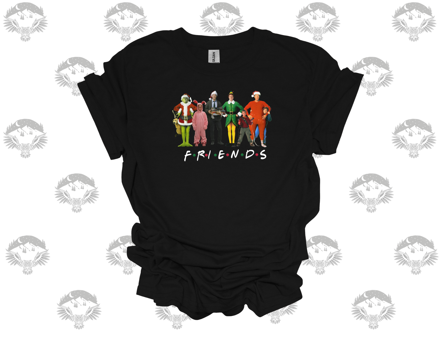 FRIENDS Christmas Movie Mashup T-Shirt