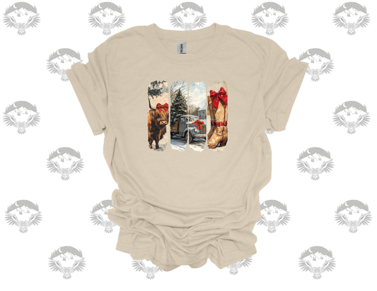 Rustic Cowboy Christmas T-Shirt