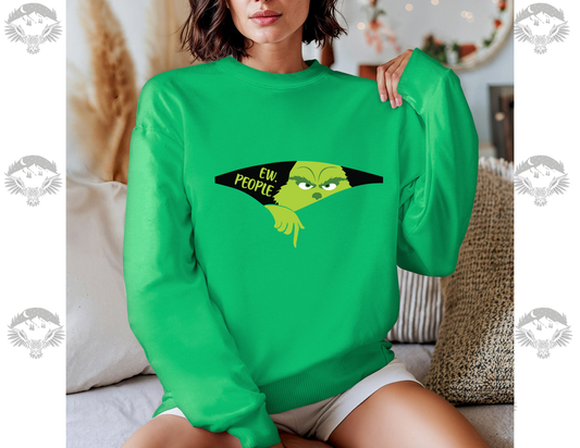 Ew People, The Grinch Gildan Softstyle Crewneck