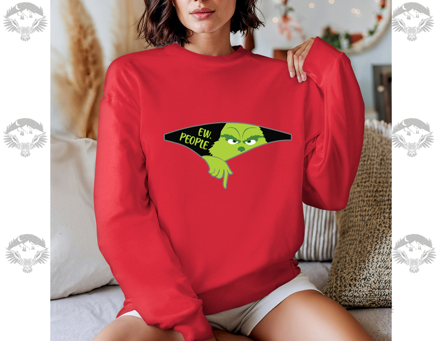 Ew People, The Grinch Gildan Softstyle Crewneck