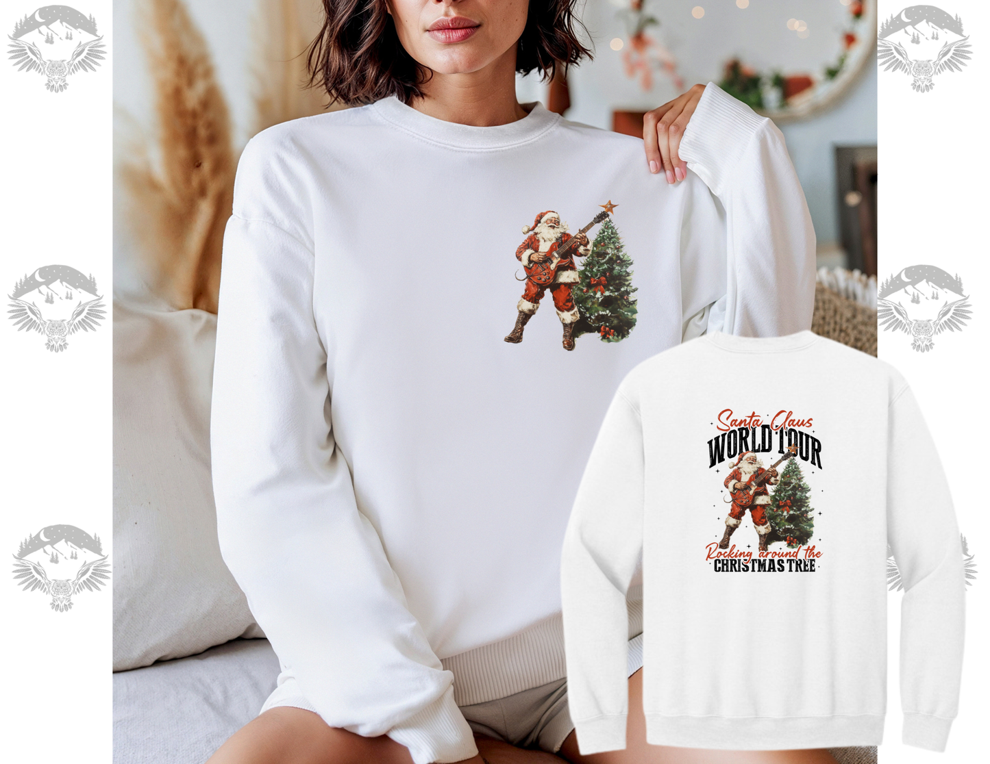 Santa Clause World Tour Gildan Softstyle Crewneck