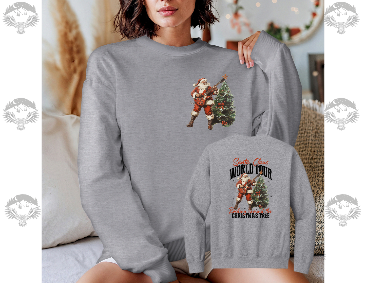 Santa Clause World Tour Gildan Softstyle Crewneck