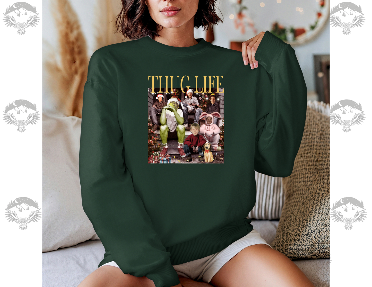 Thug Life Christmas Movie Mashup Crewneck