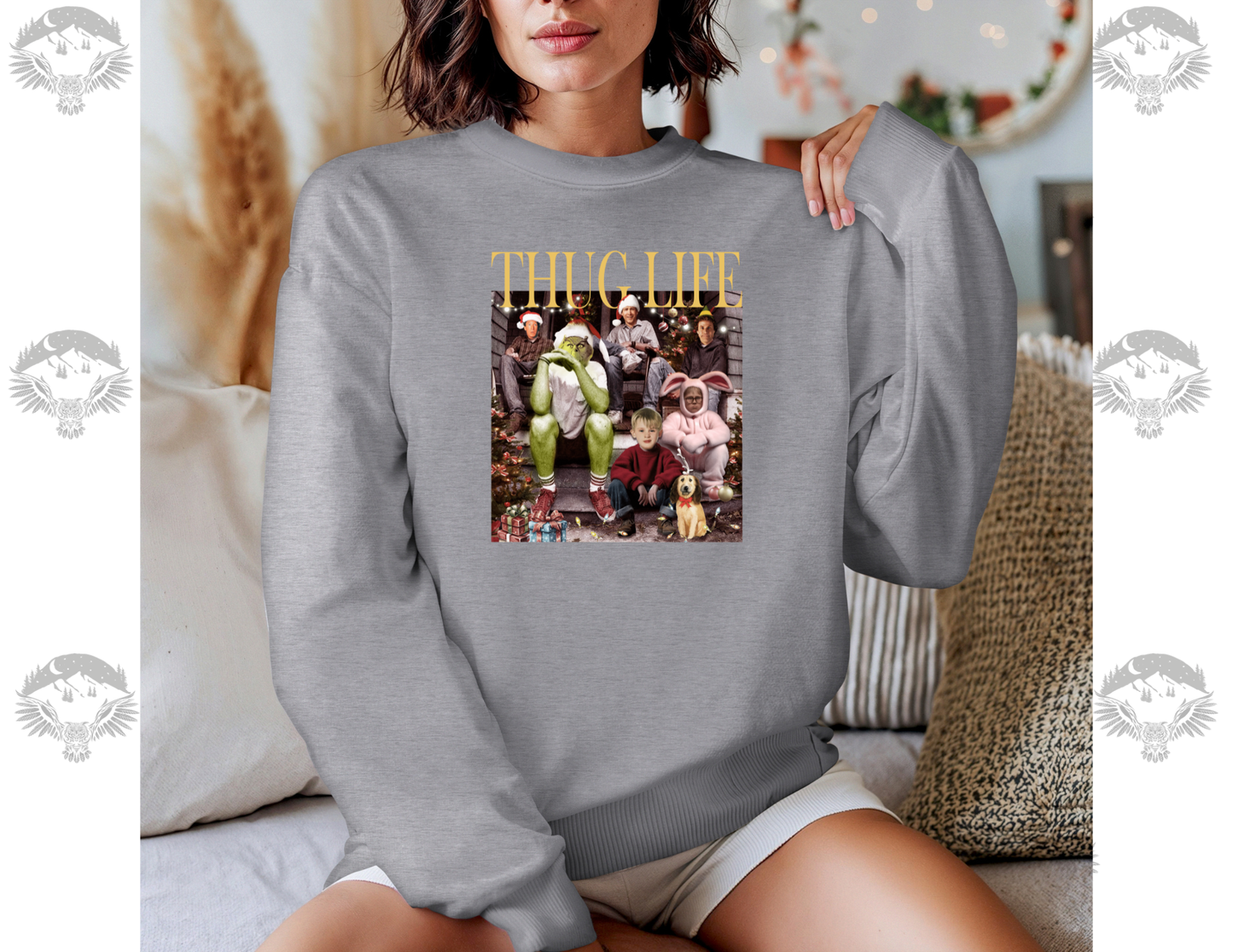 Thug Life Christmas Movie Mashup Crewneck