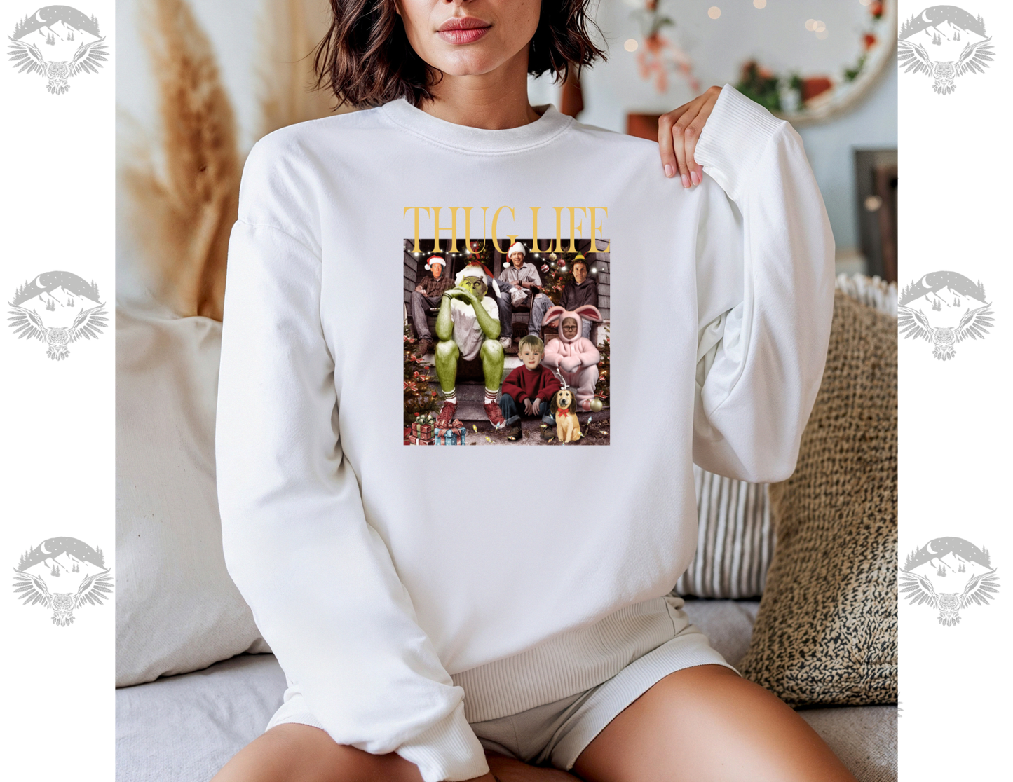 Thug Life Christmas Movie Mashup Crewneck