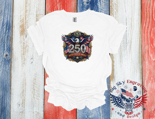 USA 250 Anniversary Eagle – Gildan Softstyle T-Shirt